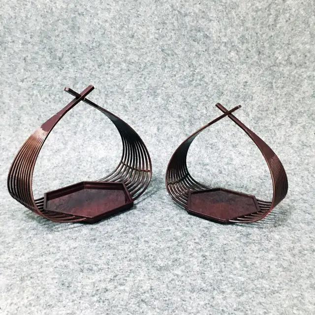 Hexagonal Japanese Style Fried Basket Special Tablewar Dark Red - Shop at LoveMi