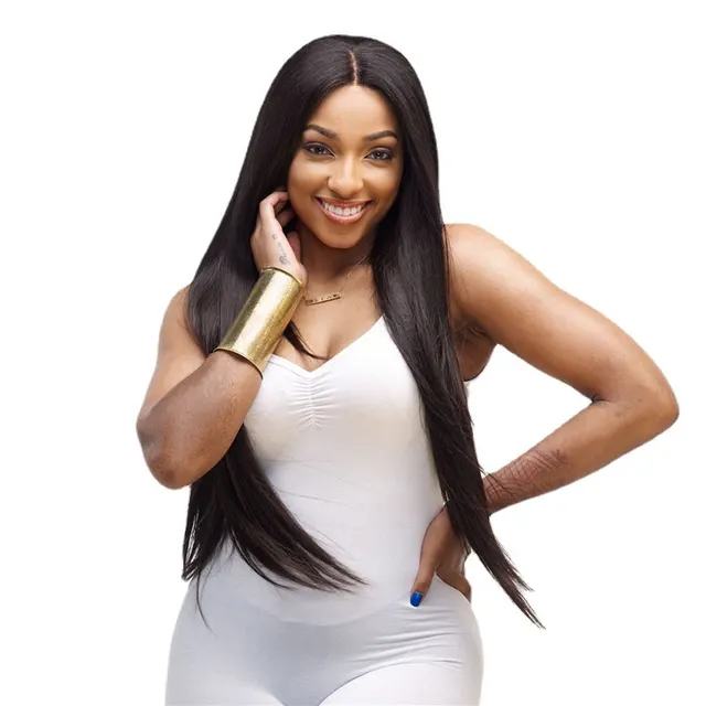 Black Mid section Full Top Chemical Fiber False Headgear Black - Shop at LoveMi