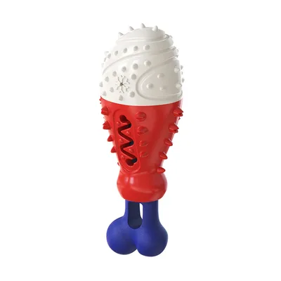 Turkey Leg Shape Cleaning Dog Toothbrush Molar Toy Blue - Shop at LoveMi