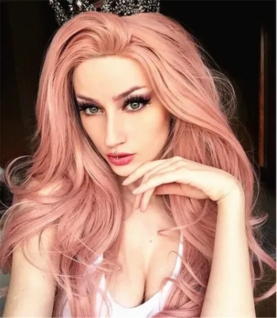 European And American Women With Curly Hair And Wavy Wigs Photo Color - Shop at LoveMi