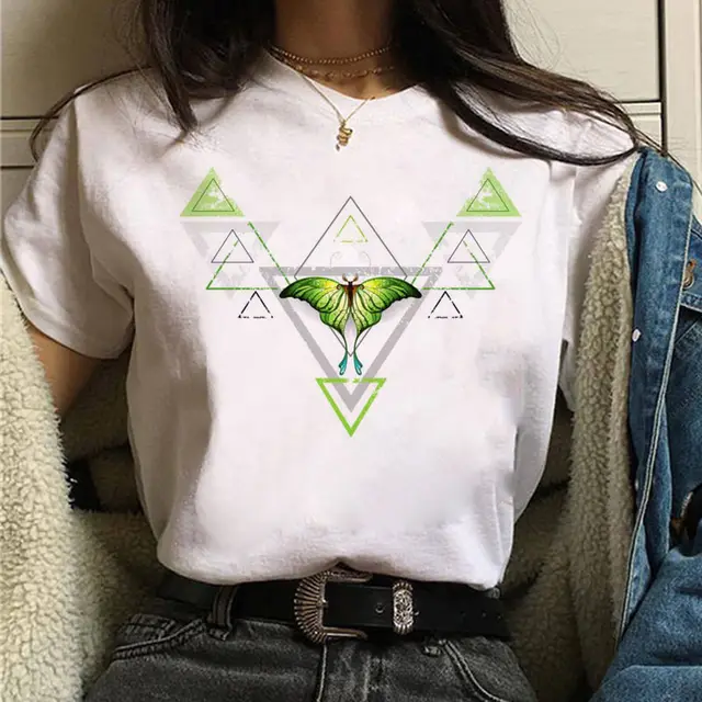 Fashion Women's Letter Print Short Sleeve T Shirt White03 - Shop at LoveMi