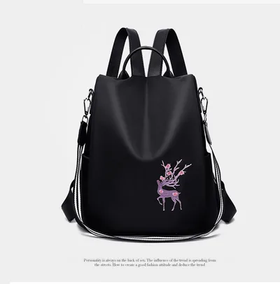 Fashionable And Simple Women's Canvas Backpack Purple - Shop at LoveMi