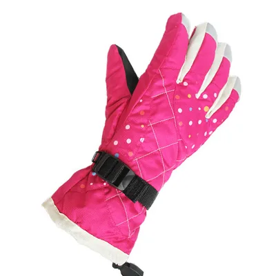Winter Riding Ski Outdoor Climbing Girls Thick Gloves Youthful And Elegant Plum Red - Shop at LoveMi