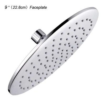9 Inch Electroplated Surface Round Concealed Thin Type Large Top Spray As Shown - Shop at LoveMi