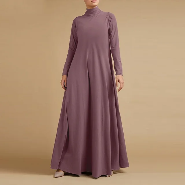 Women's Collage Long Sleeve Turtleneck Dress Pink - Shop at LoveMi