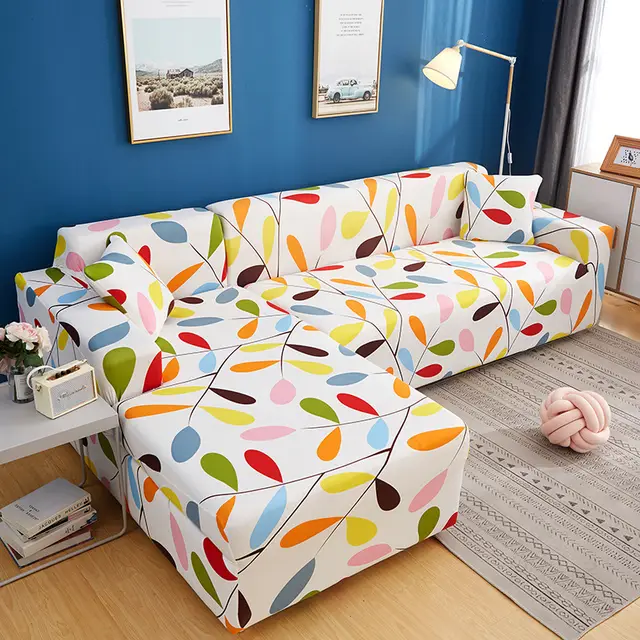 Geometric Stretch Sofa Cover All inclusive Fabric Lazy Combination Living Room Cushion Music Of Spring - Shop at LoveMi