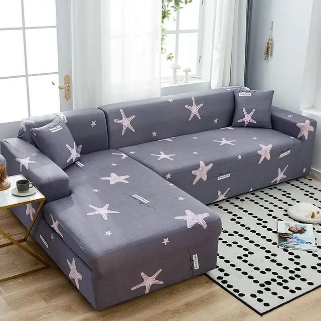 Geometric Stretch Sofa Cover All inclusive Fabric Lazy Combination Living Room Cushion Starfish - Shop at LoveMi