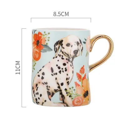 Ceramic Dog Mug Cartoon Household Single Dalmatian - Shop at LoveMi
