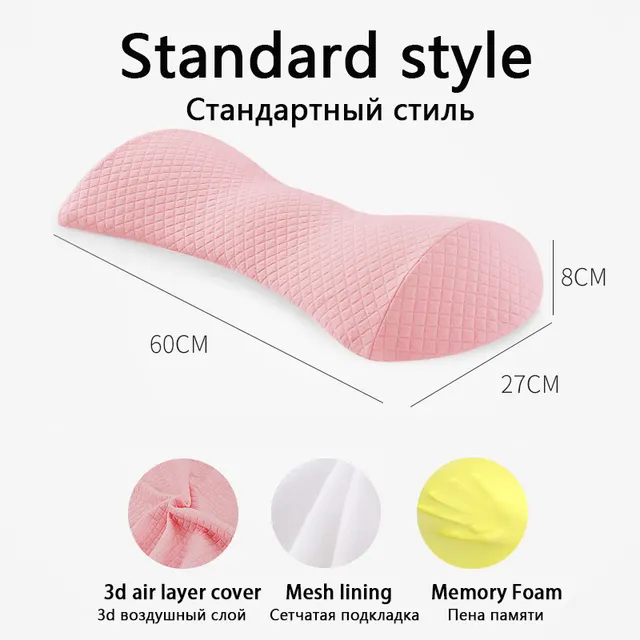 Pregnant Woman Sleeping On Bed To Support Lumbar Cushion Pink - Shop at LoveMi