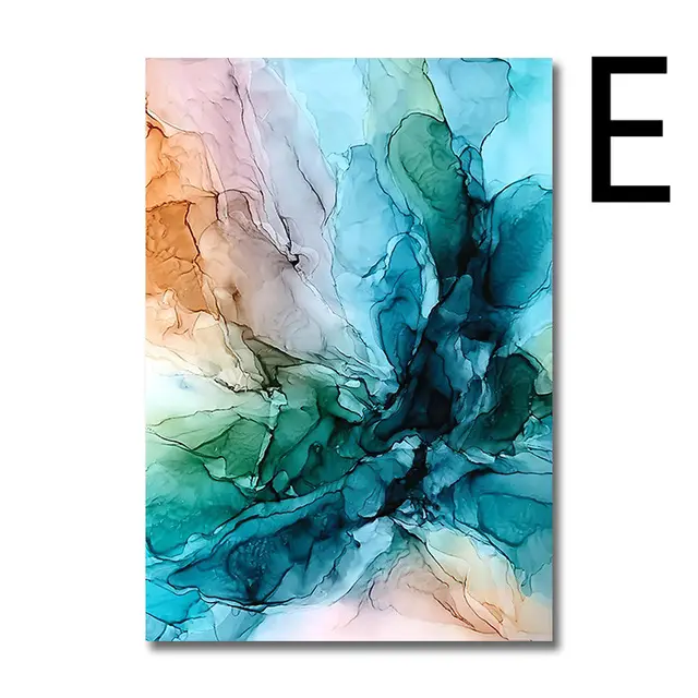 Color Cloud Canvas Poster Modern Abstract Wall Art Painting - Shop at LoveMi
