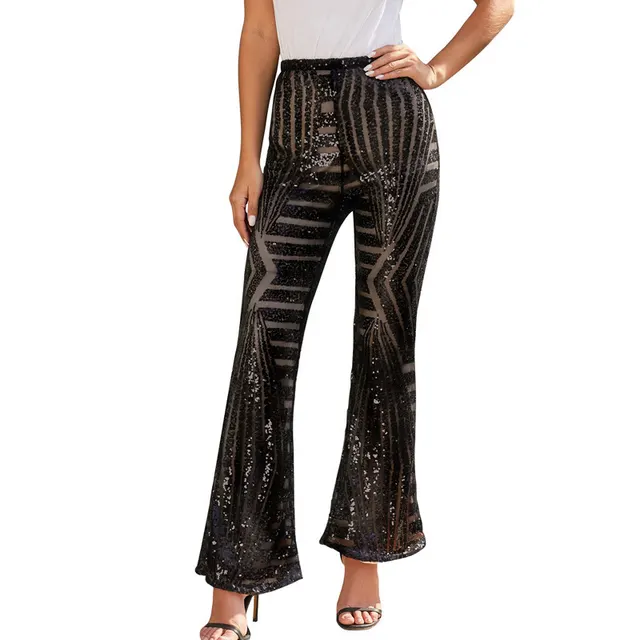 High Waist Loose Straight Wide Leg Trousers Black - Shop at LoveMi