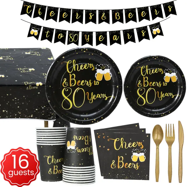 Creative Hot Stamping Birthday Party Set Decoration Set.80 - Shop at LoveMi