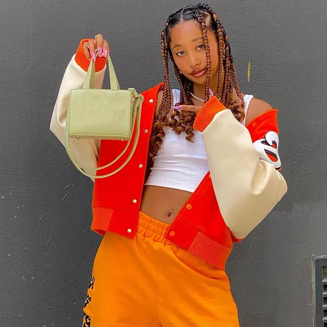 Fashion Explosive Women's Letter Printing Loose Style Orange - Shop at LoveMi