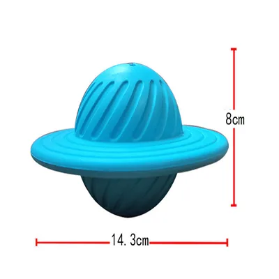 Rubber Flying Saucer Bite Resistant Multifunctional Dog Toy Sky Blue - Shop at LoveMi