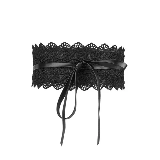 Ladies Bandage Fringe Fashion Girdle Butterfly End Waist 02.Black - Shop at LoveMi