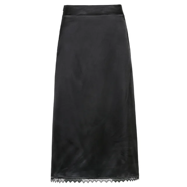Women's Casual All match High Waist Bag Hip Long Skirt 10840Black - Shop at LoveMi