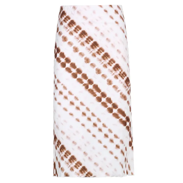 Women's Casual All match High Waist Bag Hip Long Skirt 7144Brown - Shop at LoveMi