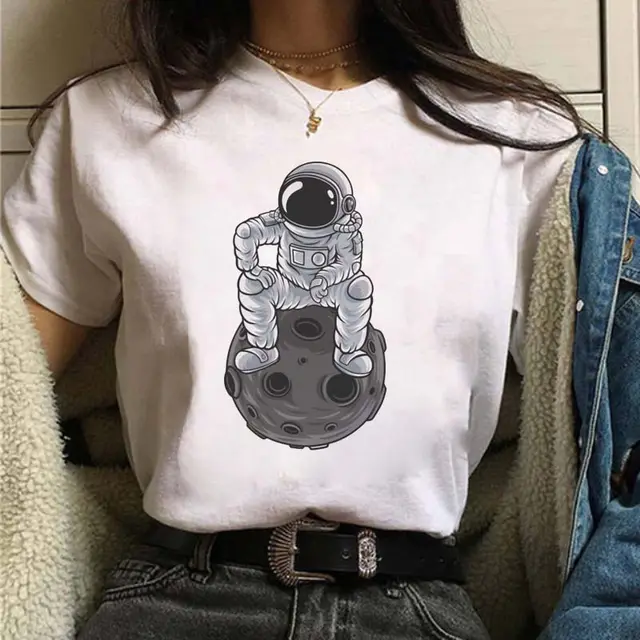 Creative Personality Printing Student Short Sleeve 31949White - Shop at LoveMi
