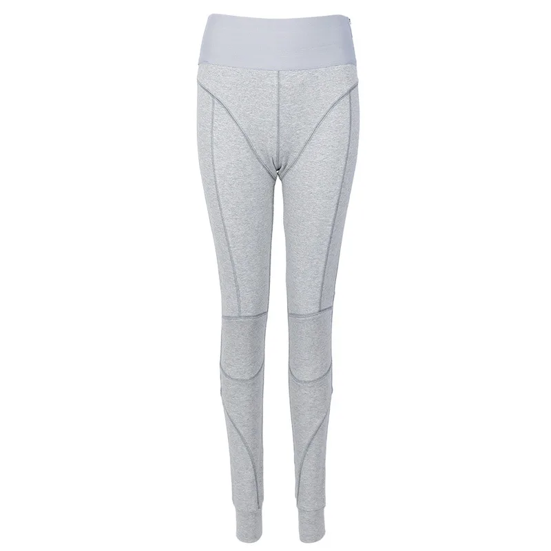 European And American Personality Line Hip lifting Casual Pants Women Light Grey - Shop at LoveMi