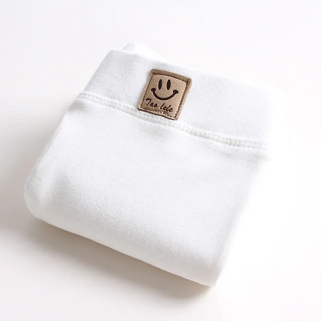 Big Girl's Leggings Spring And Autumn Thick Solid Color White - Shop at LoveMi