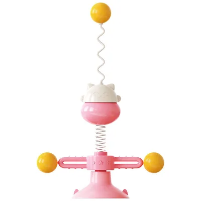 New Pet Cat Toy Spring Turntable Ball Pink - Shop at LoveMi