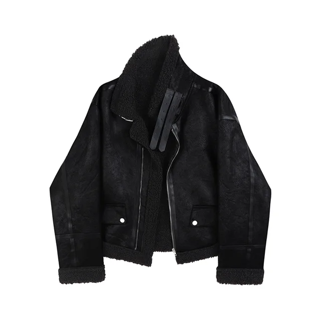 Loose Little Man And Short Fur Coat Black - Shop at LoveMi