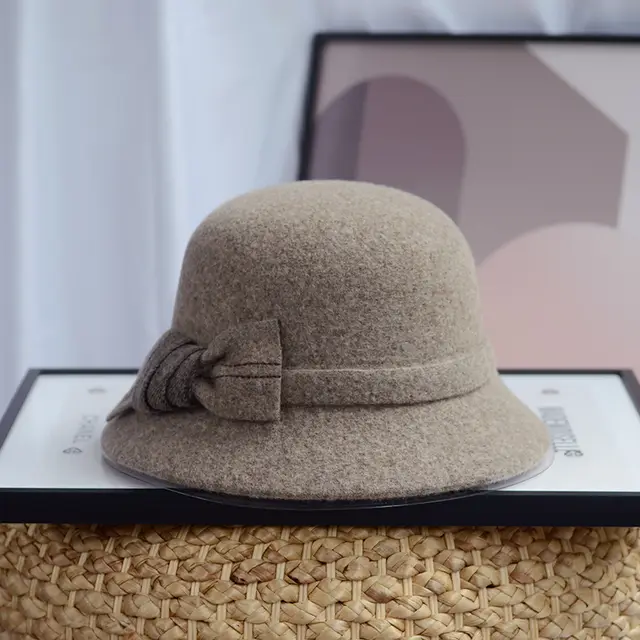 Autumn And Winter Wild Round Face Fashion Fisherman Hat Warm Coffee - Shop at LoveMi