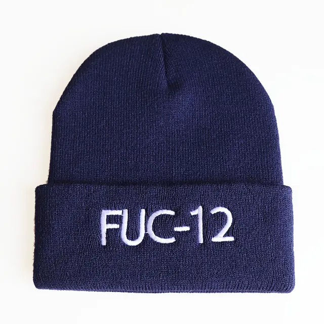 Fashionable Solid Color Pullover Wool Knitted Hat Navy Blue - Shop at LoveMi