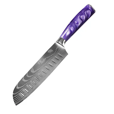 Creative Home Purple Fruit And Vegetable Knife Santoku Knife - Shop at LoveMi