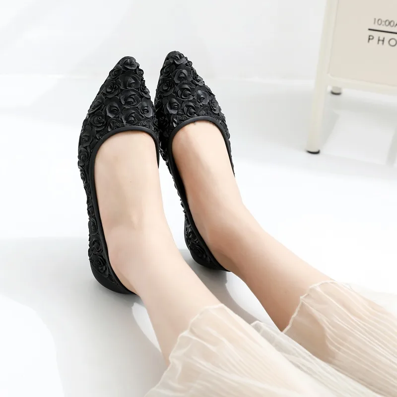 Women's Waterproof Non slip Outer Wear Low top Shallow Shoes Black - Shop at LoveMi