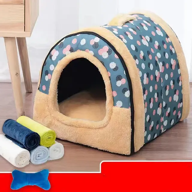 Detachable And Washable Kennel Cat Litter Closed House For Cats Warm Pet Supplies 6Color - Shop at LoveMi