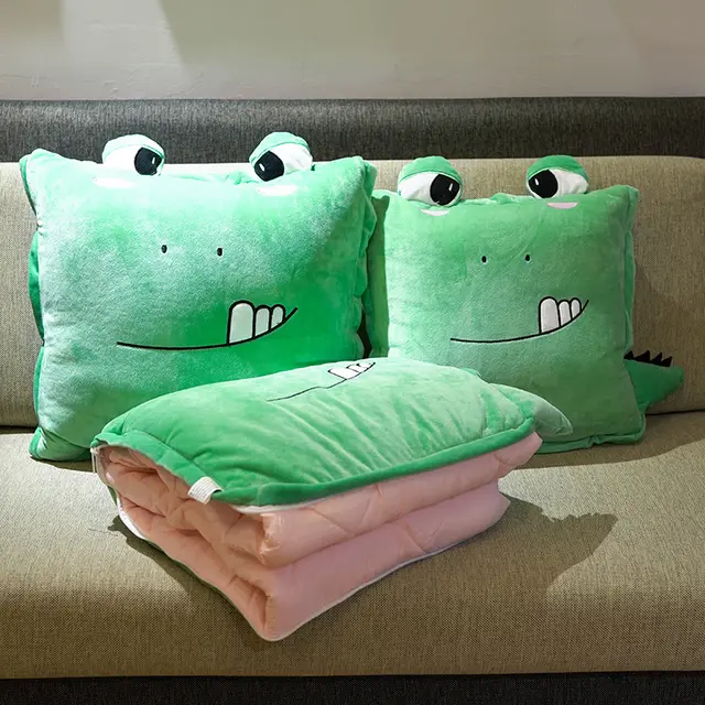 Pillow Quilt Dual use Office Nap Blanket Two in one Car Inner Cushion 3Color - Shop at LoveMi