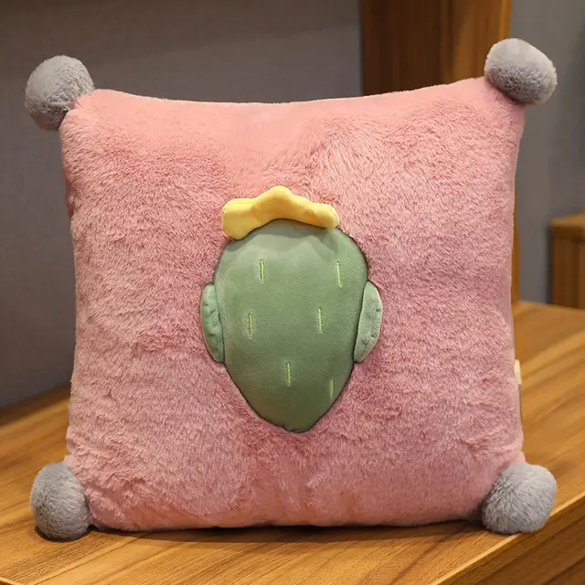 Sofa Cushion Bedside Bay Window Backrest Side Cute Cartoon Pillowcase Cactus - Shop at LoveMi