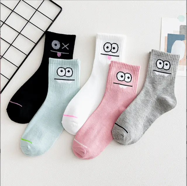Fashionable And Warm Women Socks Fall In Tube Big Eyes In The Tube - Shop at LoveMi