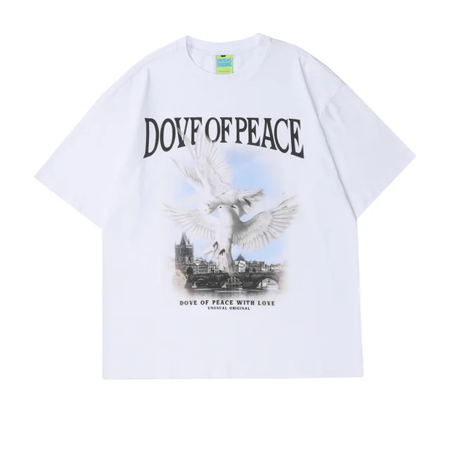 American Retro Men's Short sleeved Youth Casual T shirt White - Shop at LoveMi