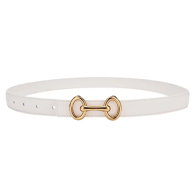 All match Belt Jeans Dress Collocation White - Shop at LoveMi