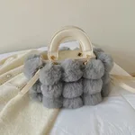 Design Single Shoulder Bag Western Style Messenger Bag - Grey