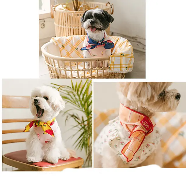 Dog Bib Scarf Pet Cat Bib Cute Small And Medium sized 9 Style - Shop at LoveMi