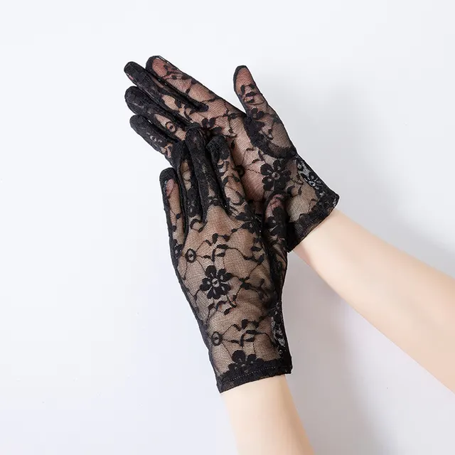 Sun Protection Gloves Ice Lace Arm Cover For Driving 10 Style - Shop at LoveMi