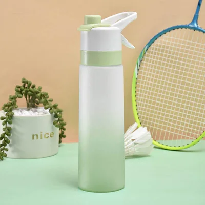 Spray Water Bottle For Girls Outdoor Sport Fitness Water Cup Large Capacity Spray Bottle Drinkware Travel Bottles Kitchen Gadgets Pcgreen - Shop at LoveMi