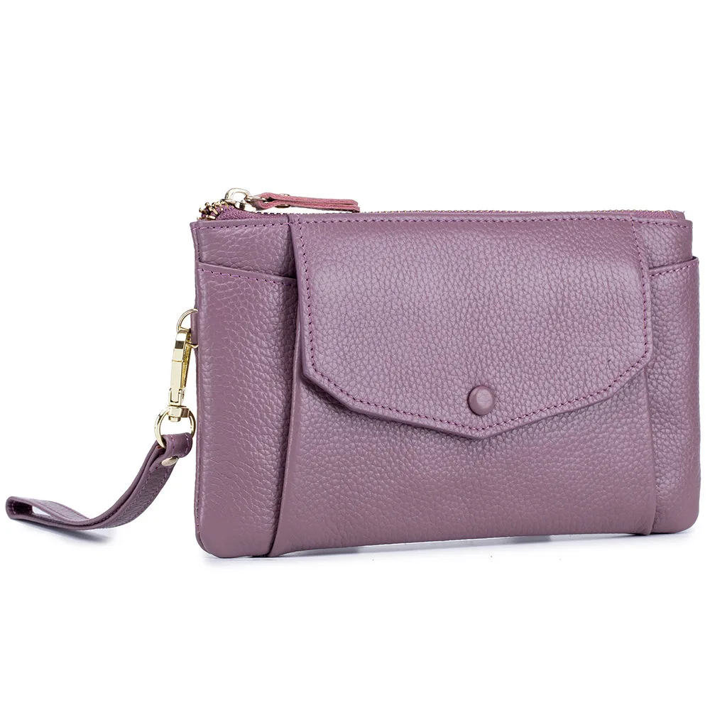 Simple Ultra thin Long Clutch For Ladies Purple - Shop at LoveMi