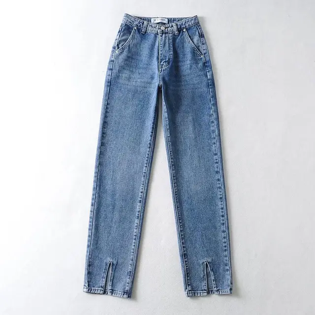 American Retro Foreign Trade New High waisted Slim Slimming Navy Blue - Shop at LoveMi