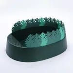 Jungle Cat Toilet Semi Closed And Removable - Green Forest