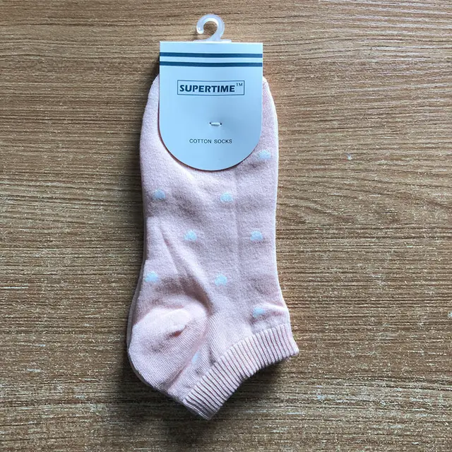 Ladies Cotton Socks Japanese Love Heart Pink - Shop at LoveMi
