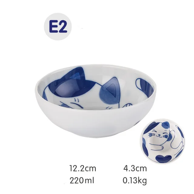 Japanese Style Cat Ceramic Japanese Bowl E2 - Shop at LoveMi