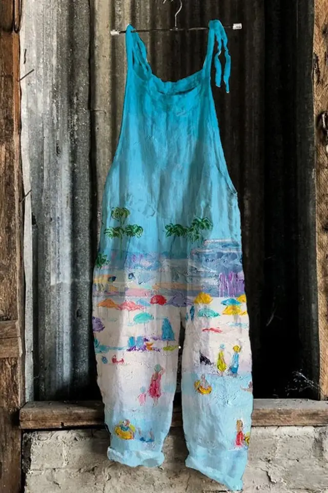 Sweet Little Print Retro Wide leg Women's Jumpsuit 6 Style - Shop at LoveMi