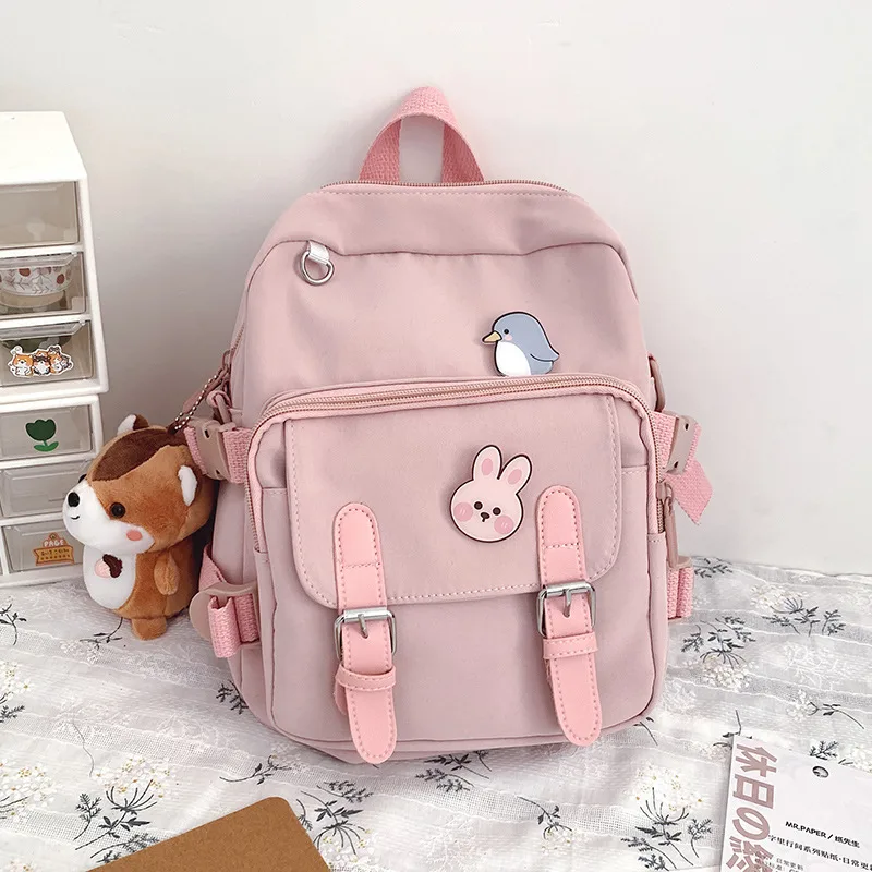 Female Soft Girl Japanese Primary School Student Large capacity Backpack Pink - Shop at LoveMi