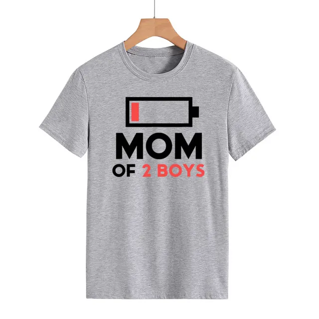 Letter Print Crew Neck Pullover Women's Short Sleeve Light Grey Black Letters - Shop at LoveMi