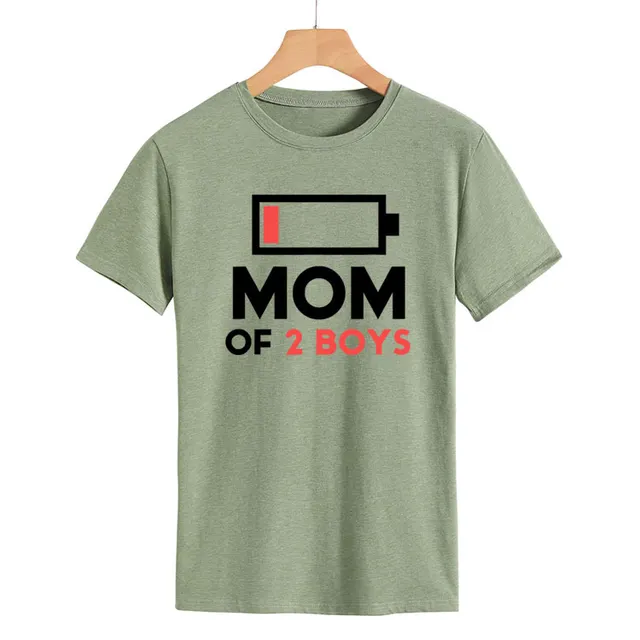 Letter Print Crew Neck Pullover Women's Short Sleeve Olive Green Black - Shop at LoveMi