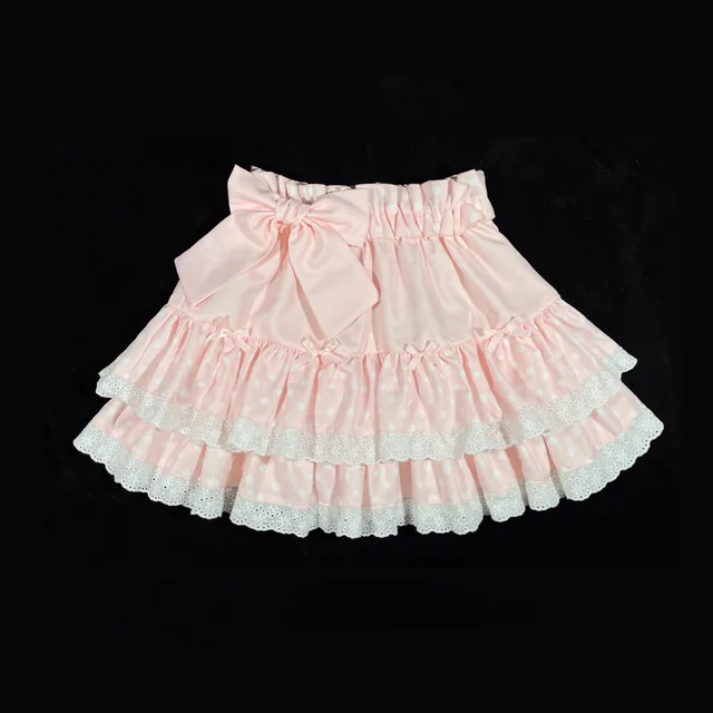 Sweet And Cute All match Lace Milk White Bottoming Skirt Pink - Shop at LoveMi